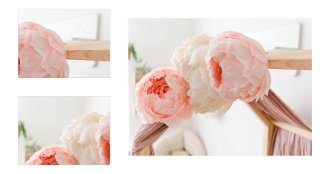 Uzavretý kvet pivonky na zavesenie - na posteľ alebo stenu farba: biela 4