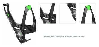 Elite Cycling Cannibal XC Bio Based Bottle Cage Black/Green Cyklistický držiak na fľašu 1