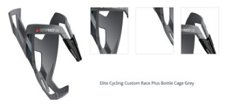 Elite Cycling Custom Race Plus Grey Cyklistický držiak na fľašu 1