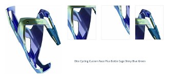 Elite Cycling Custom Race Plus Blue/Green Cyklistický držiak na fľašu 1