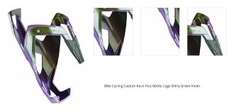 Elite Cycling Custom Race Plus Green/Violet Cyklistický držiak na fľašu 1