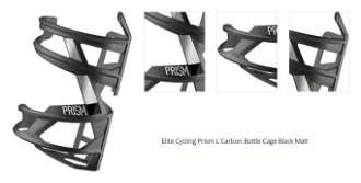 Elite Cycling Prism L Carbon Black Matt Cyklistický držiak na fľašu 1