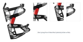 Elite Cycling Prism R Black/Red Cyklistický držiak na fľašu 1