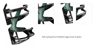 Elite Cycling Prism R Green Graphic Right Cyklistický držiak na fľašu 1