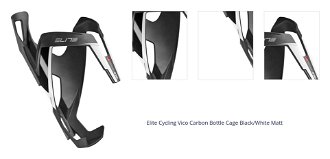 Elite Cycling Vico Carbon Black/White Matt Cyklistický držiak na fľašu 1