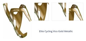 Elite Cycling Vico Metal Gold Cyklistický držiak na fľašu 1
