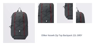 Elliker Keswik Zip Top Backpack 22L GREY 1