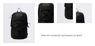 Elliker Kiln Hooded Zip Top Backpack 22L BLACK 1