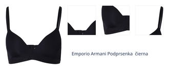 Emporio Armani Podprsenka  čierna 1