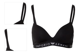 Emporio Armani Podprsenka  čierna / biela 4