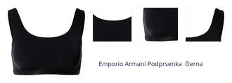 Emporio Armani Podprsenka  čierna 1