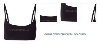 Emporio Armani Podprsenka  zlatá / čierna 1