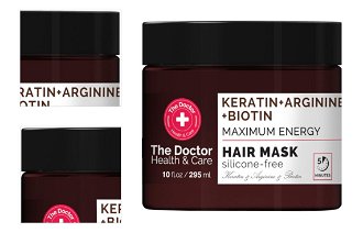 Energizujúca maska pre slabé a mastné vlasy The Doctor Keratin + Arginine + Biotin Mask - 295 ml 4