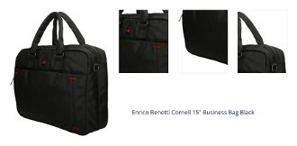 Enrico Benetti Cornell 15" Business Bag Black 1