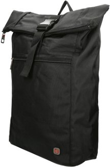 Enrico Benetti Cornell 17" Notebook Backpack Roll Top Black