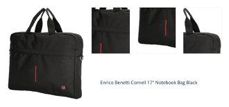 Enrico Benetti Cornell 17" Notebook Bag Black 1