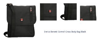 Enrico Benetti Cornell Cross Body Bag Black 1