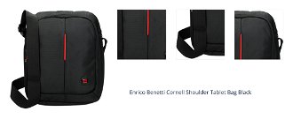 Enrico Benetti Cornell Shoulder Tablet Bag Black 1