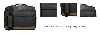 Enrico Benetti München Flightbag 24 l Grey 1
