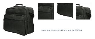 Enrico Benetti Rotterdam 15" Notebook Bag 20 l Black 1