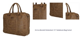 Enrico Benetti Rotterdam 15" Notebook Bag Camel 1