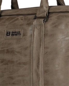 Enrico Benetti Rotterdam 15" Notebook Bag Medium Taupe 5