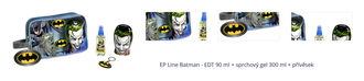 EP Line Batman - EDT 90 ml + 2v1 pěna do koupele a šampon 300 ml + přívěsek 1