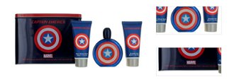 EP Line Captain America - EDT 100 ml + balzám po holení 100 ml + sprchový gel 100 ml 3