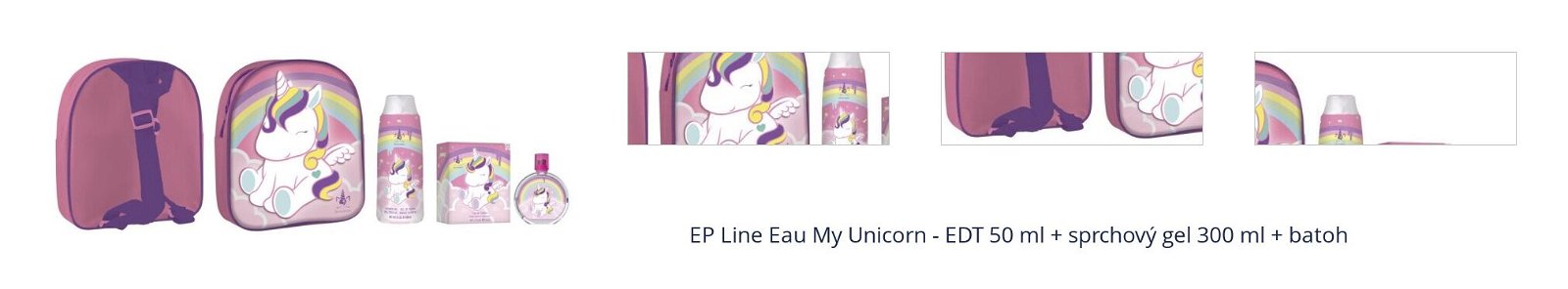 EP Line Eau My Unicorn - EDT 50 ml + sprchový gel 300 ml + batoh 1