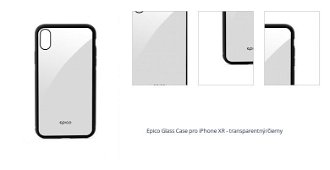 Epico Glass Case pro iPhone XR - transparentný/čierny 1
