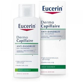 EUCERIN DermoCapillaire Gélový šampón proti mastným lupinám 250 ml 2