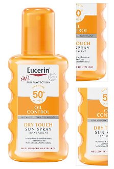 EUCERIN Dry Touch Oil Control Transparentný sprej SPF 50 200 ml 3