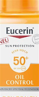 EUCERIN Dry Touch Oil Control Transparentný sprej SPF 50 200 ml 5