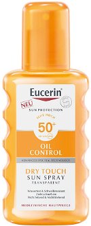 EUCERIN Dry Touch Oil Control Transparentný sprej SPF 50 200 ml 2