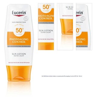 EUCERIN Sun Extra ľahké mlieko na opaľovanie Photoaging Control SPF 50+ 150 ml 1