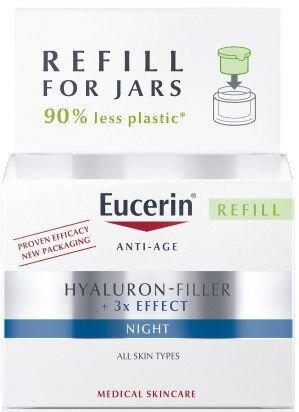 Eucerin Hyaluron - Filler + 3x effect nočný krém, náhradná náplň 50 ml