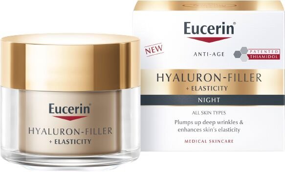 Eucerin HYALURON-FILLER + ELASTICITY nočný krém 50 ml