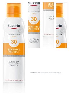EUCERIN Sun Dry Touche Transparentný sprej na opaľovanie SPF 30 200 ml 1