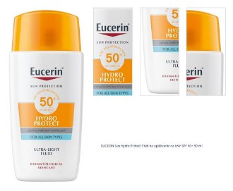 EUCERIN Sun Hydro Protect Fluid na opaľovanie na tvár SPF 50+ 50 ml 1