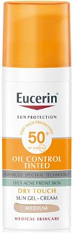 EUCERIN Sun OilControlTinted Krémový gél na opaľovanie na tvár SPF50+ tmavý 50 ml