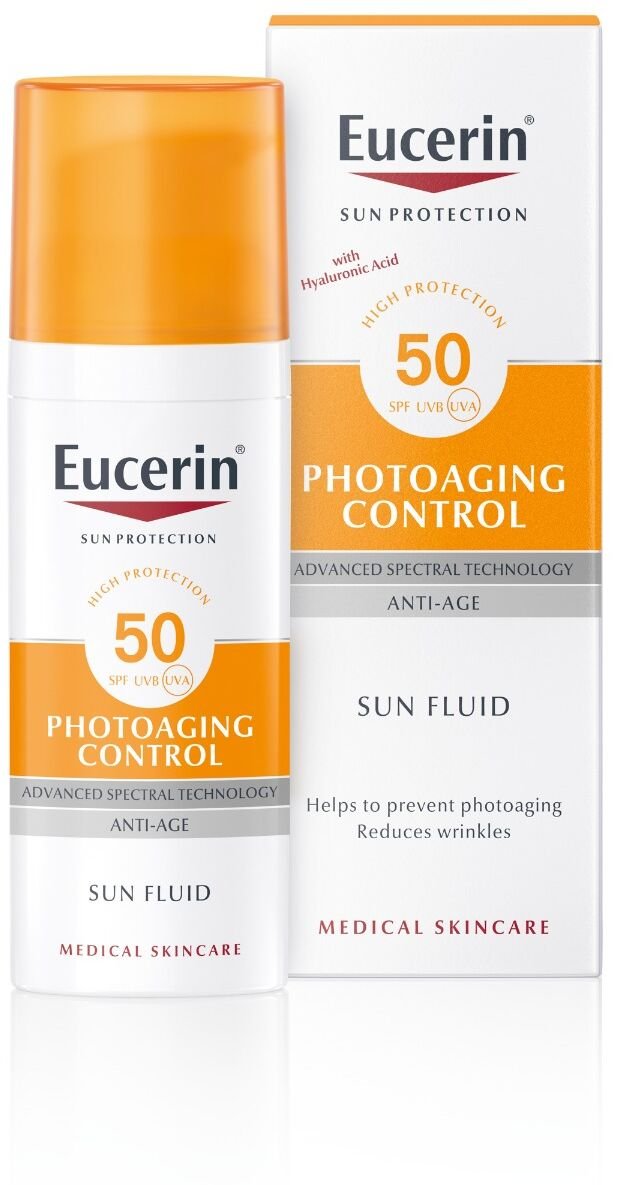 Eucerin SUN PHOTOAGING CONTROL SPF 50 opaľovací krém na tvár