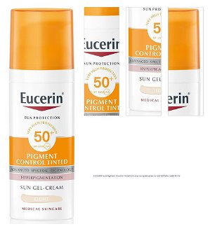 EUCERIN Sun Pigment Control Tinted Emulzia na opaľovanie na tvár SPF50+ svetlá 50 ml 1