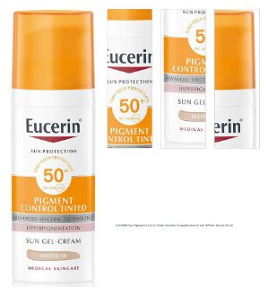 EUCERIN Sun Pigment Control Tinted Emulzia na opaľovanie na tvár SPF50+ tmavá 50 ml 1