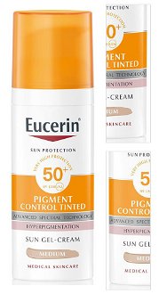 EUCERIN Sun Pigment Control Tinted Emulzia na opaľovanie na tvár SPF50+ tmavá 50 ml 3