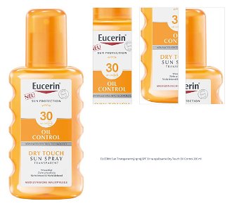 EUCERIN Sun Transparentný sprej SPF 30 na opaľovanie Dry Touch Oil Control 200 ml 1