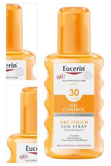 EUCERIN Sun Transparentný sprej SPF 30 na opaľovanie Dry Touch Oil Control 200 ml 4