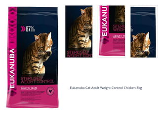 Eukanuba Cat Adult Weight Control Chicken 3kg 1