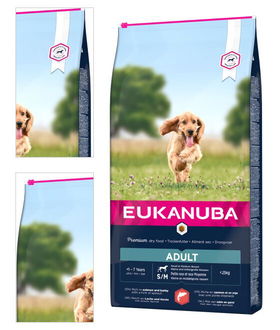 Eukanuba granuly adult small and medium losos 12 kg 4