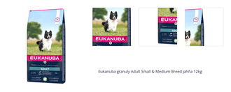 Eukanuba granuly Adult Small & Medium Breed jahňa 12kg 1