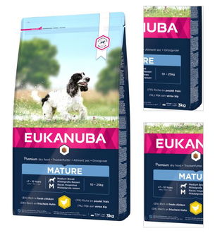 Eukanuba granuly Mature Medium 3kg 3